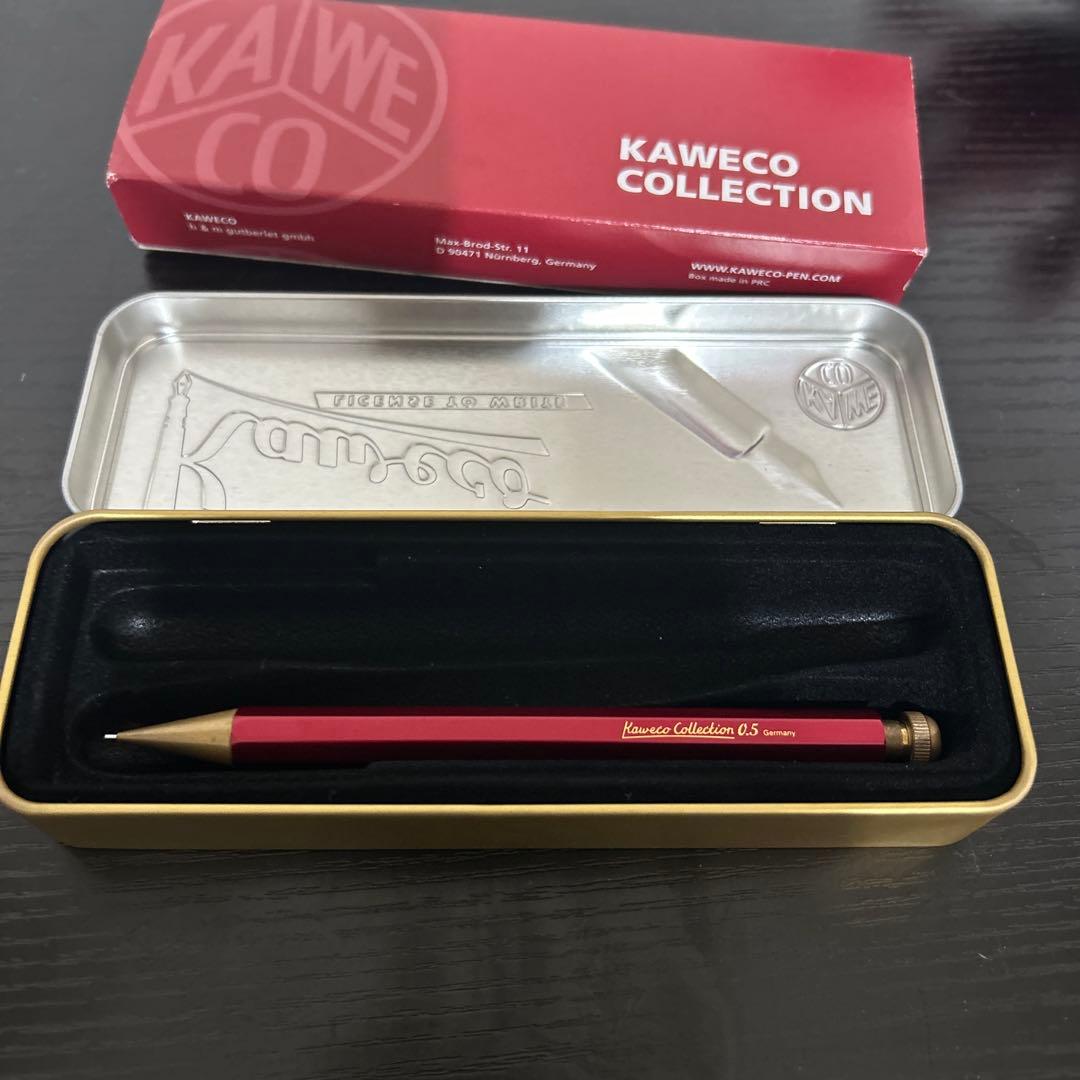 Kaweco シャープペンシル 0.5mm 赤 ケース付き