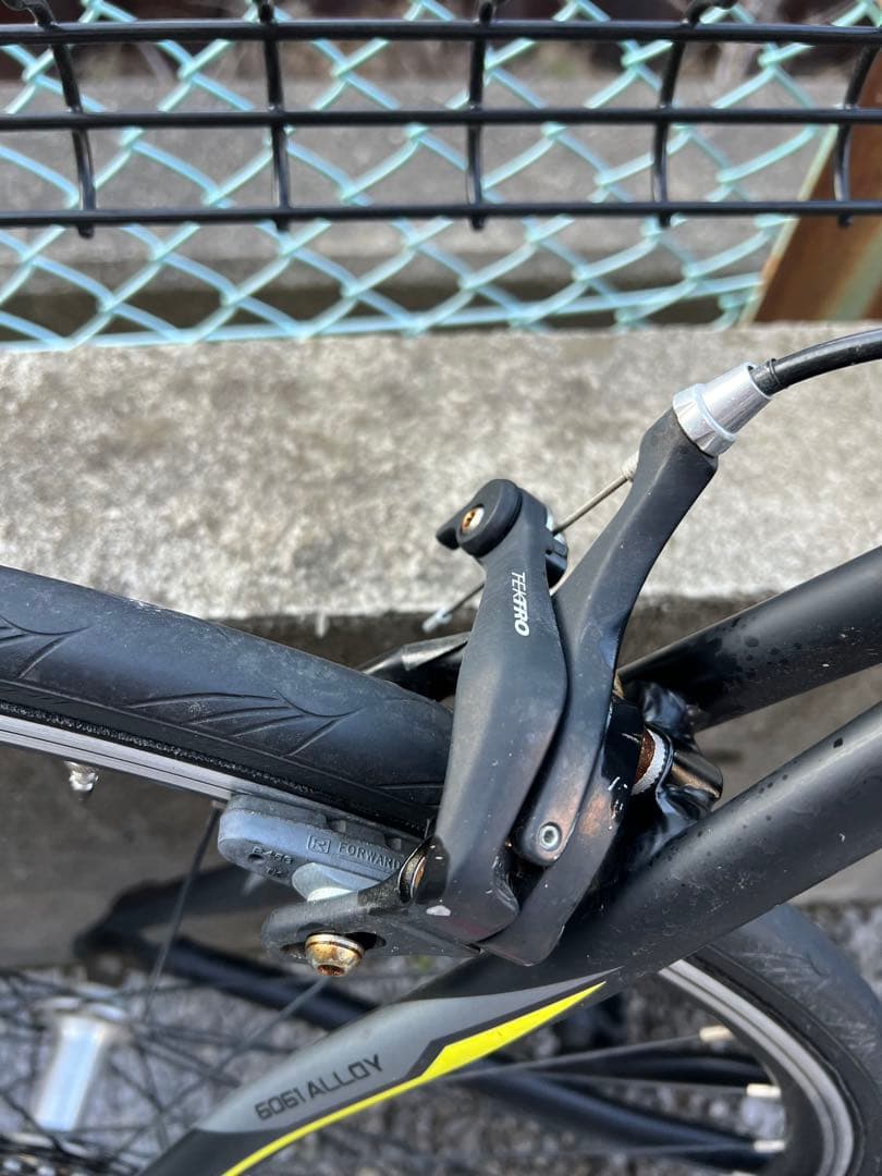 『引き取り限定』※東京都　 Hasaロードバイク ブラック/イエロー