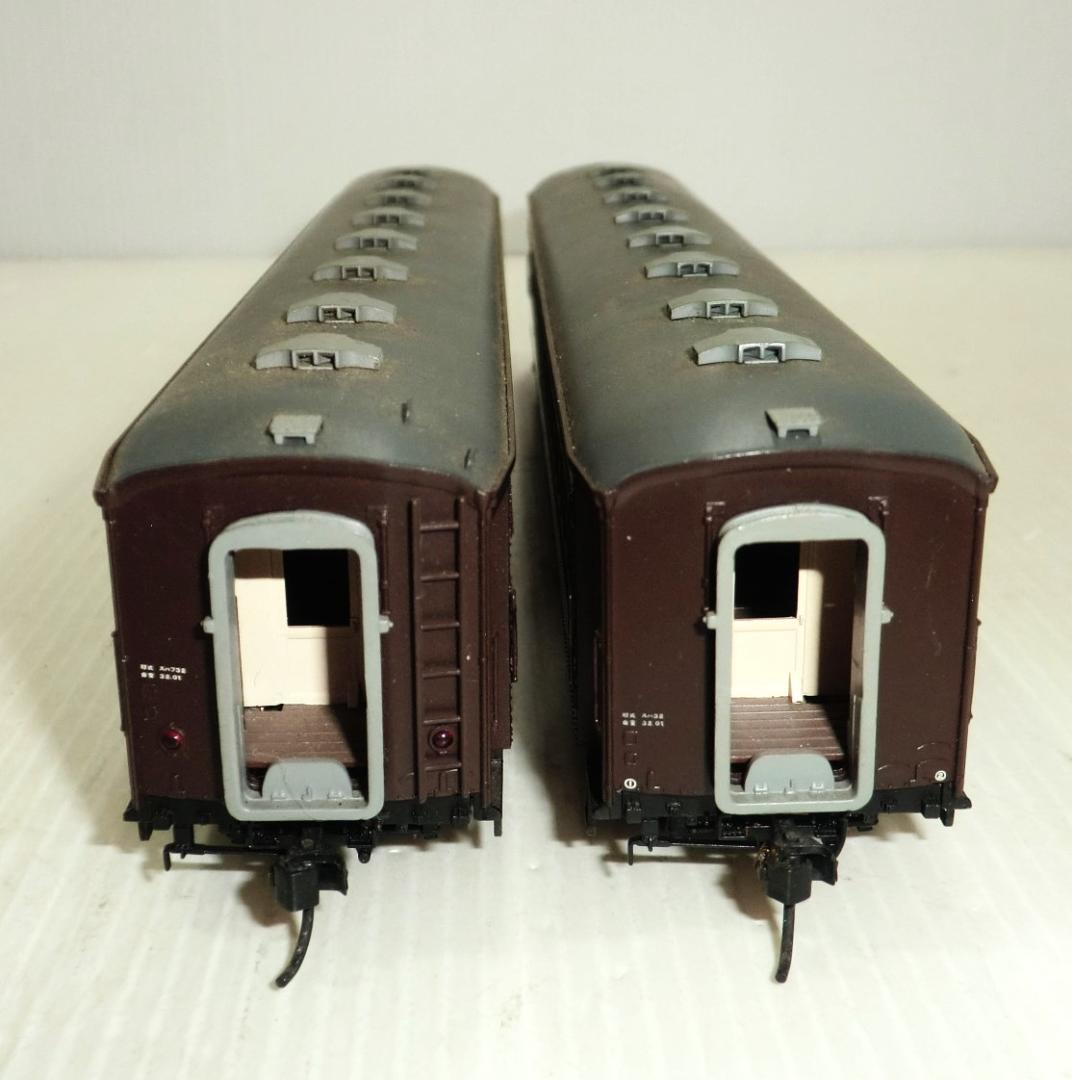 HOゲージ 天賞堂 32系国鉄旧客車 スハ32形・スハフ32形 室内灯付