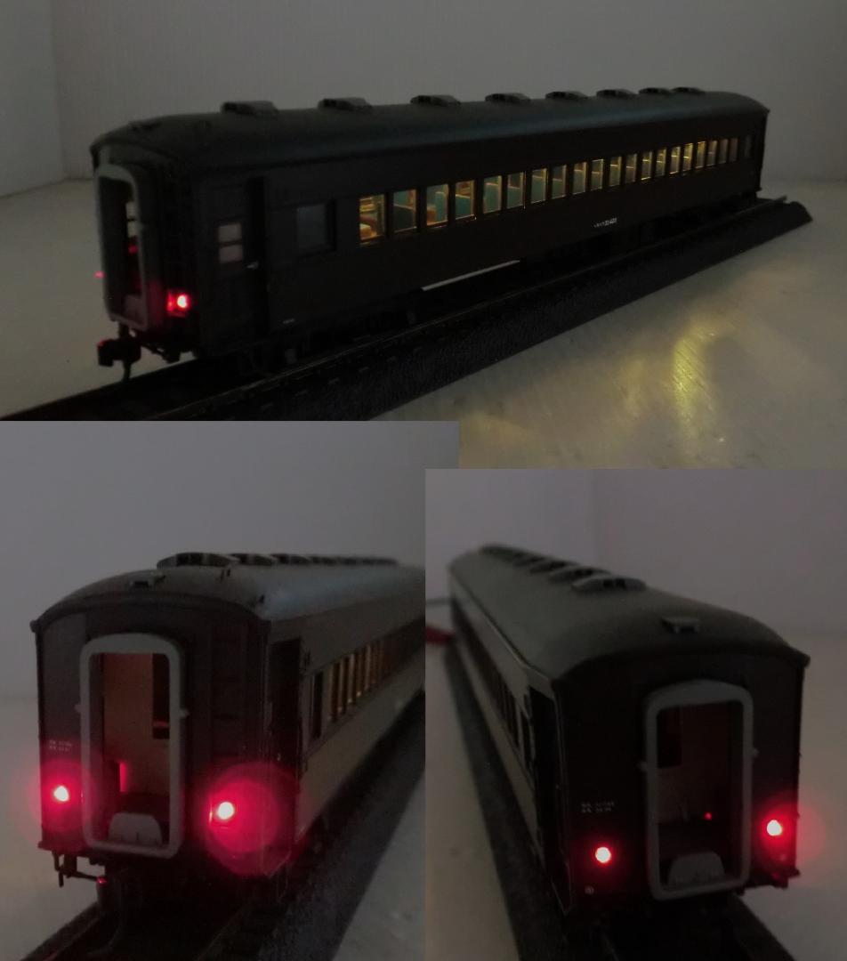 HOゲージ 天賞堂 32系国鉄旧客車 スハ32形・スハフ32形 室内灯付