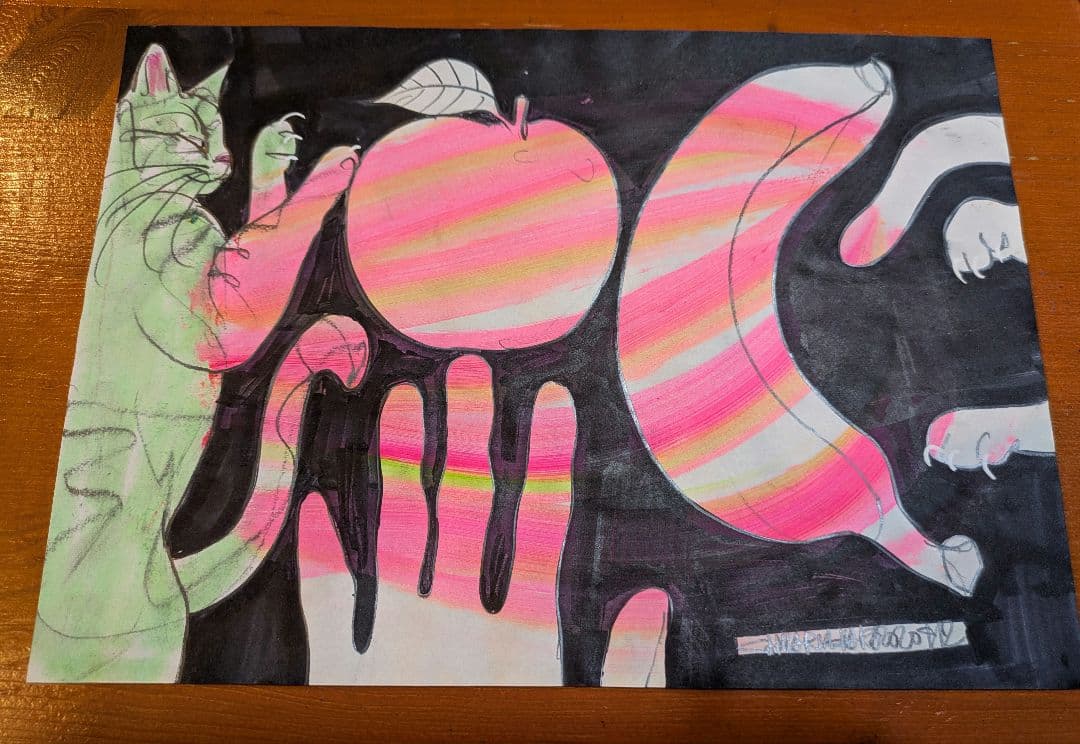 木原千春　５分間ドローイング　7点