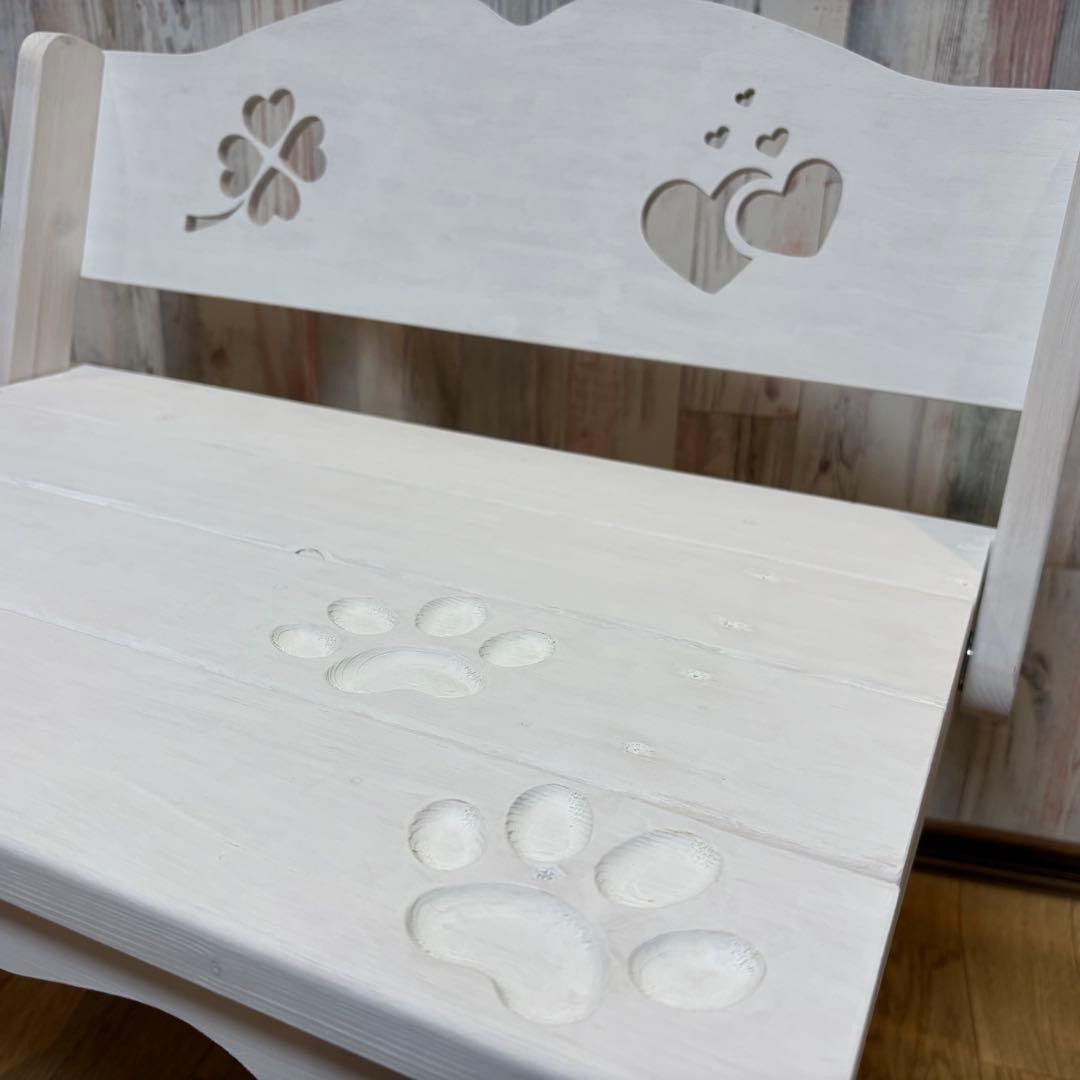 ハンドメイド　ペット用　折りたたみ式　可愛い　ベンチ　撮影用