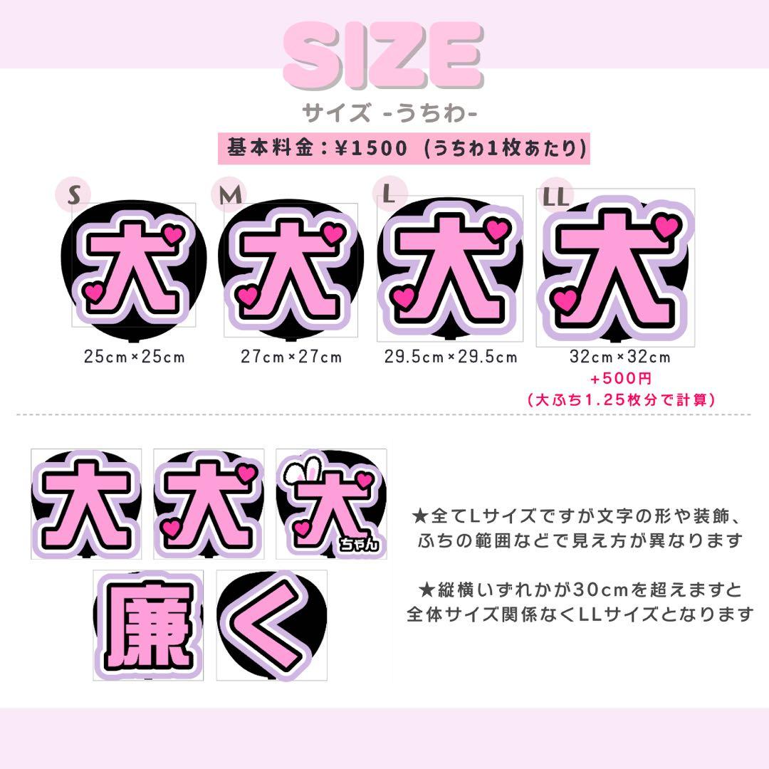 rik♥︎ うちわ文字 オーダー うちわ屋さん 文字パネル ネームボード