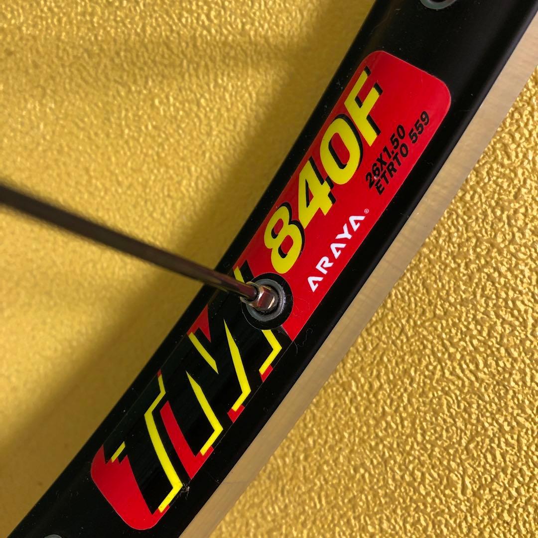 た21● SHIMANO＋ARAYA TM-840 F 26インチ