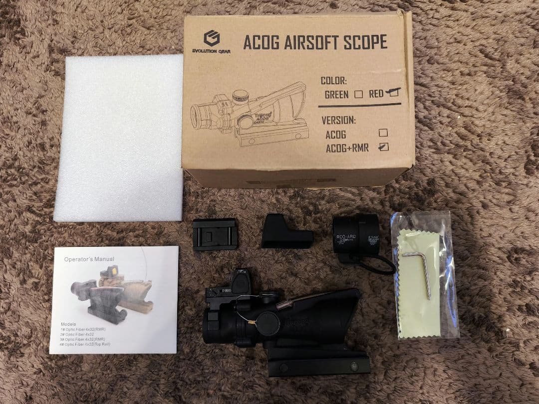 EVOLUTIONGEAR製Trijiconタイプ ACOG+RMR TA31