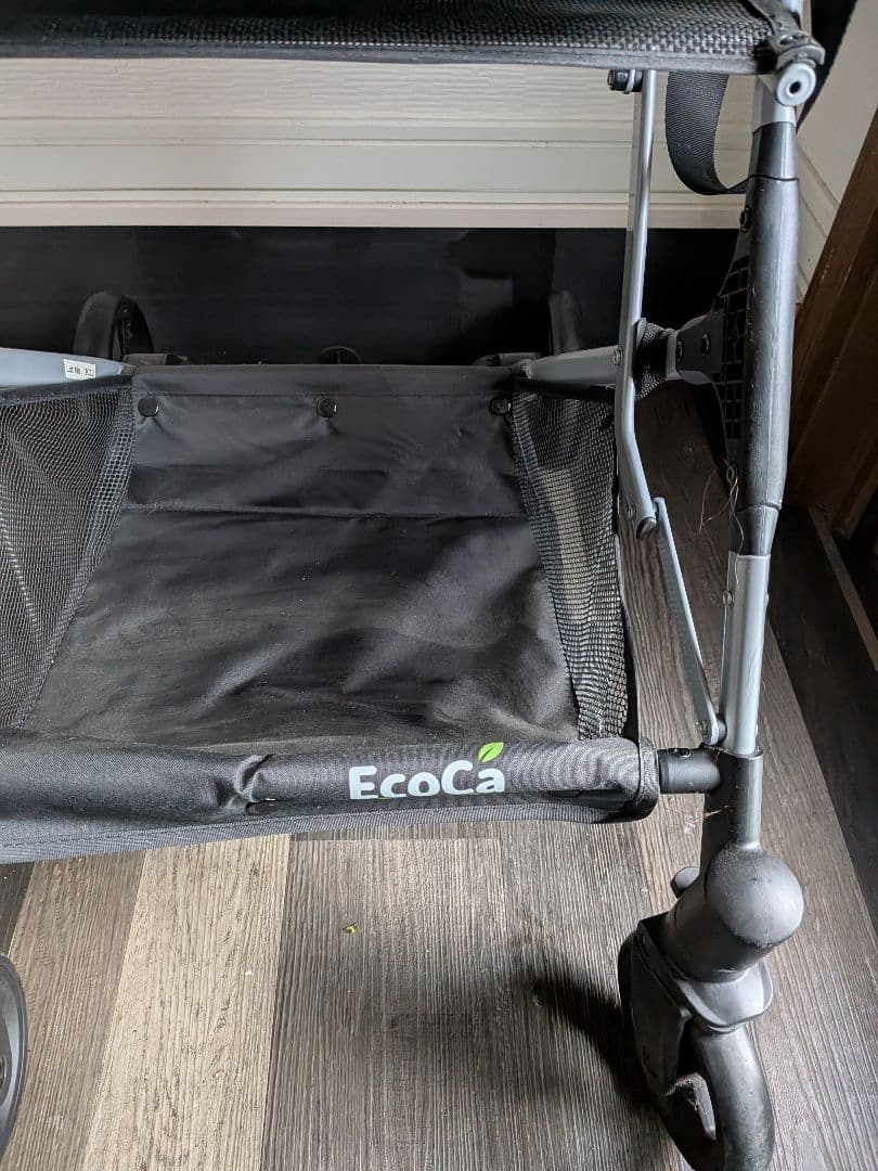 ギンナンEco Ca 折りたたみショッピングカート 黒 保冷バッグ