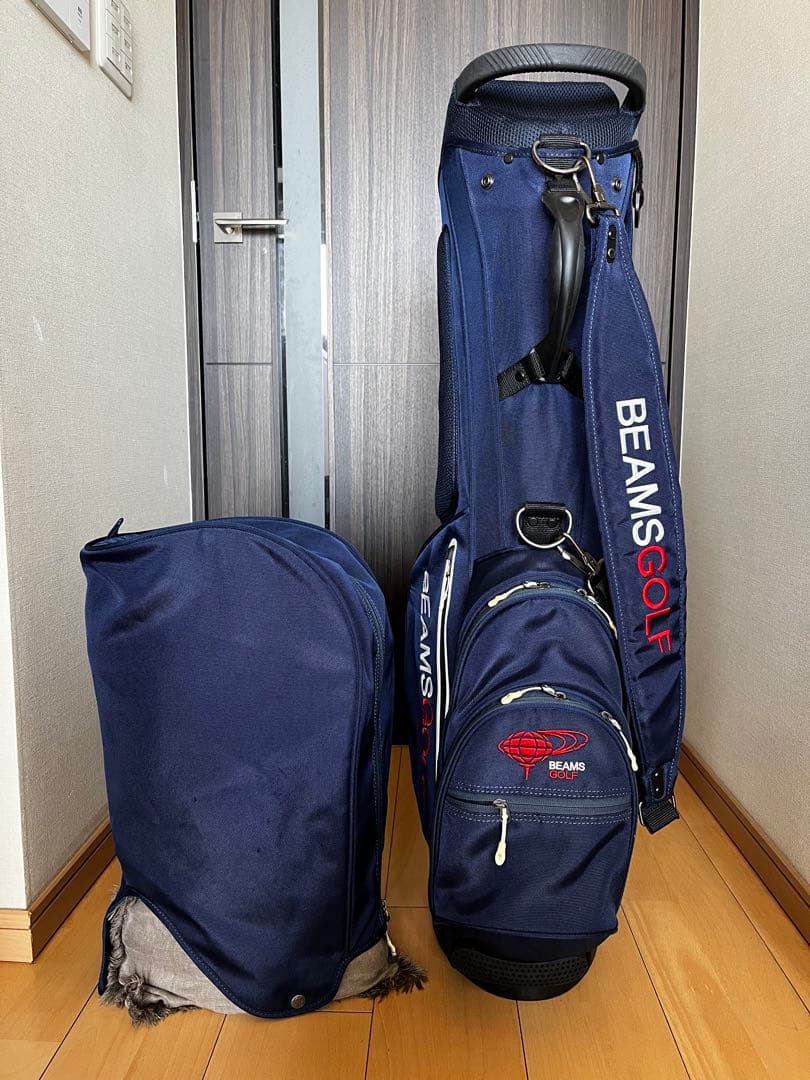 人気良品定番beams golfビームスゴルフ　スタンド型キャディバッグ 9型