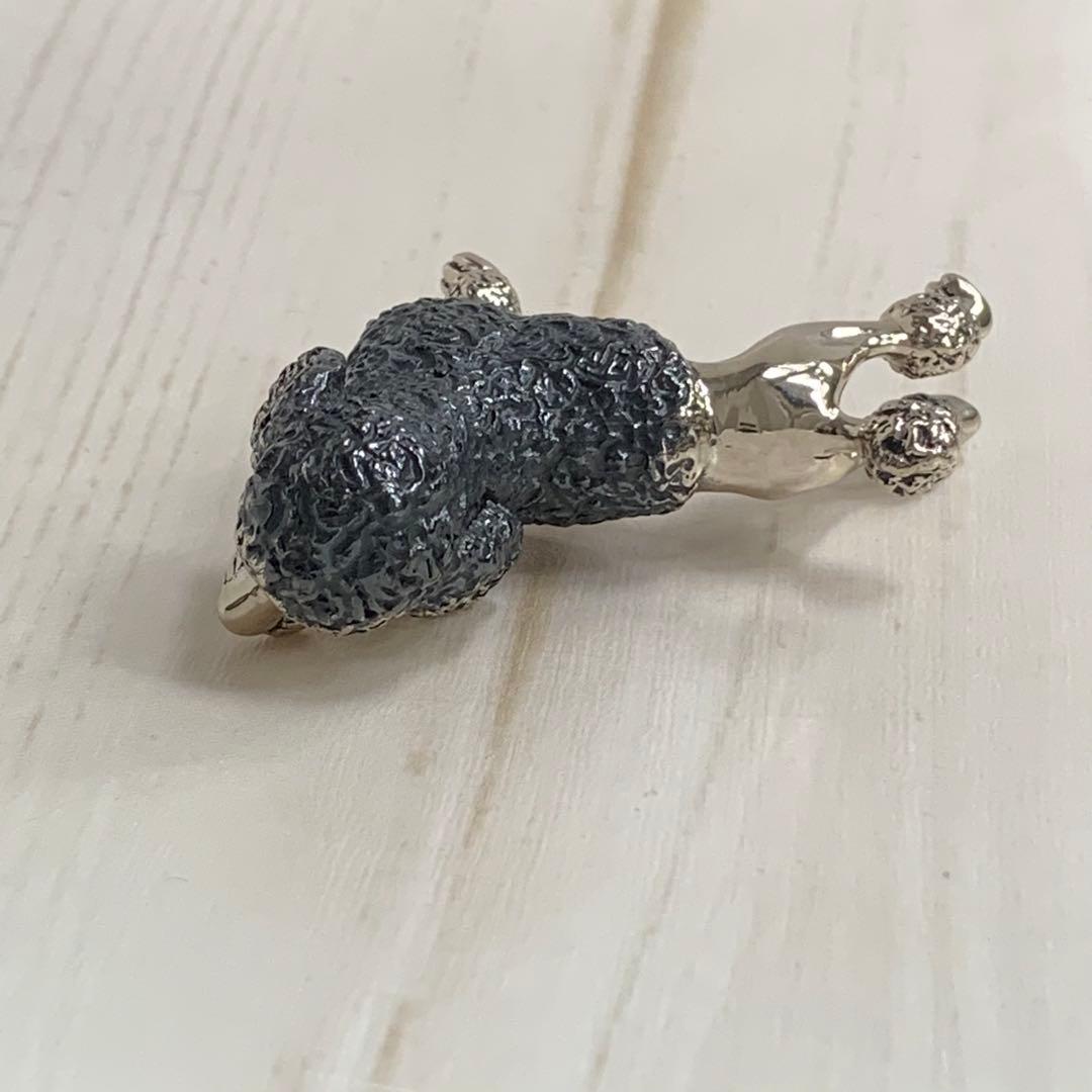 CHIMERAORO社　イタリー製アンティーク調シルバー製　プードル