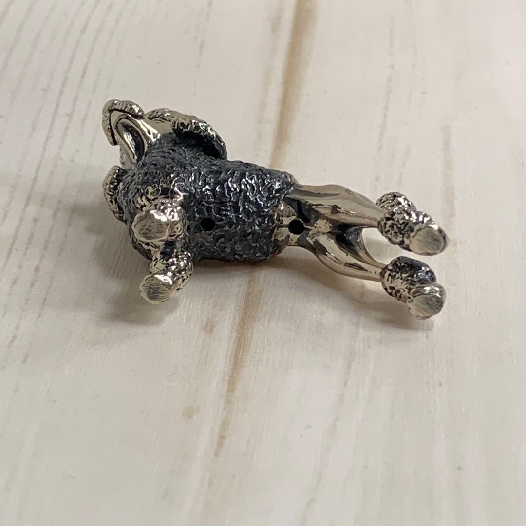 CHIMERAORO社　イタリー製アンティーク調シルバー製　プードル