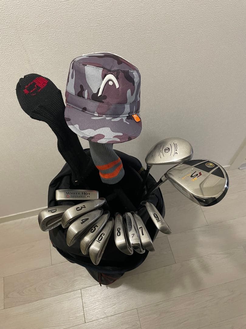 初心者ゴルフクラブセット、キャディバック付き