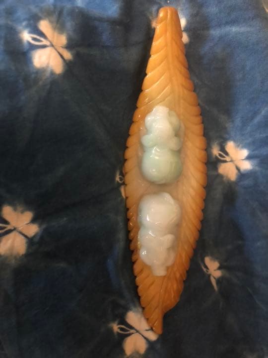 稀少翡翠彫刻 手彫り