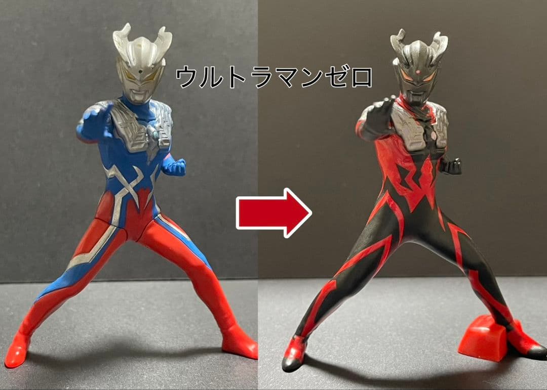 ＨＧシリーズウルトラマン（ダークネス軍団）改造リペイント全４種