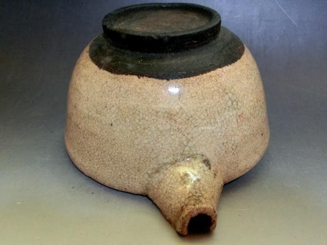 片口■古い時代物の古萩片口 古い酒器 経年貫入 茶器 古美術 時代物骨董 希少■