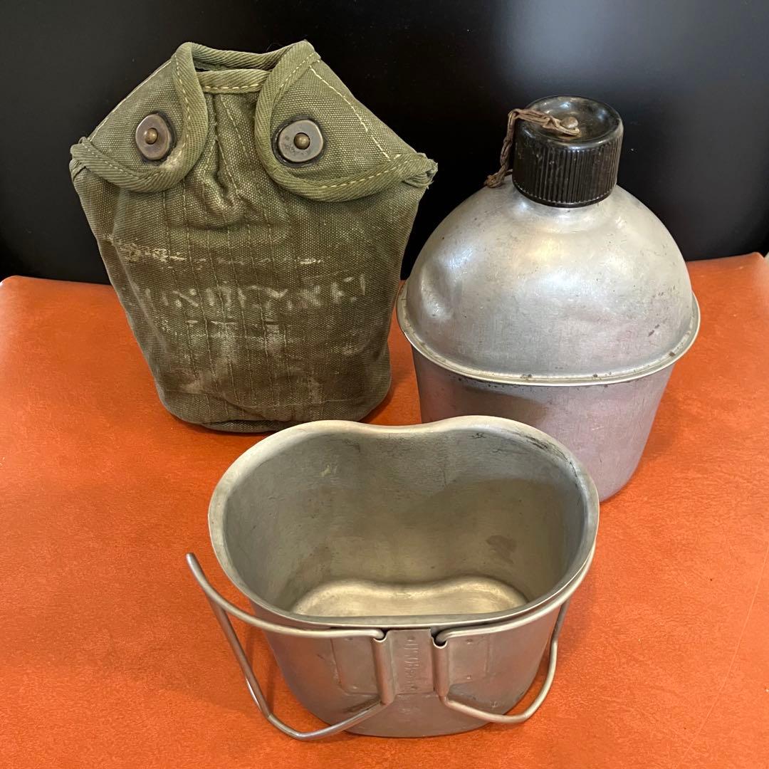 ヴィンテージ U.S.ミリタリー キャンティーン セット / 水筒