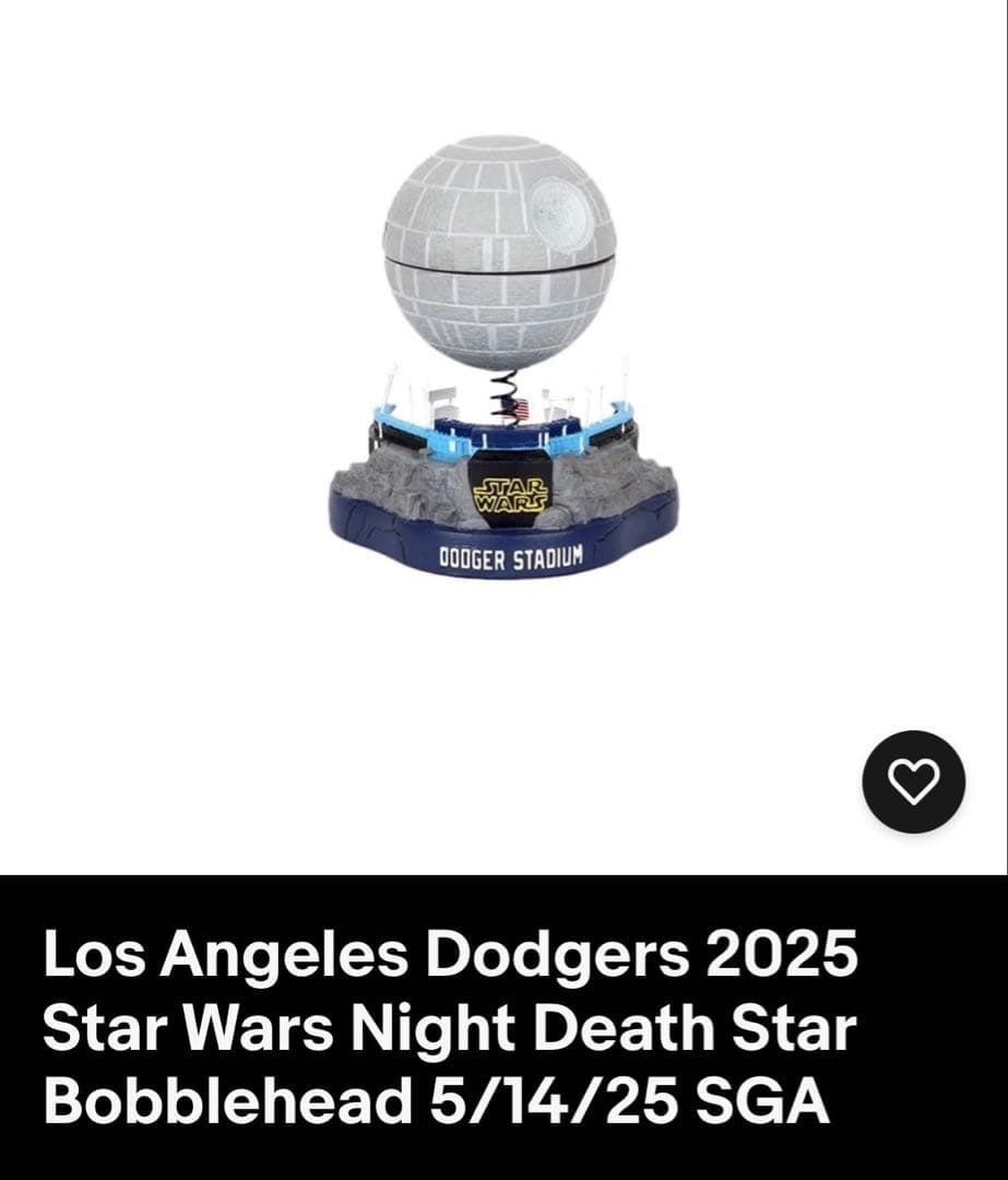 309 非売品ドジャース Star Wars Night デススター球場配布