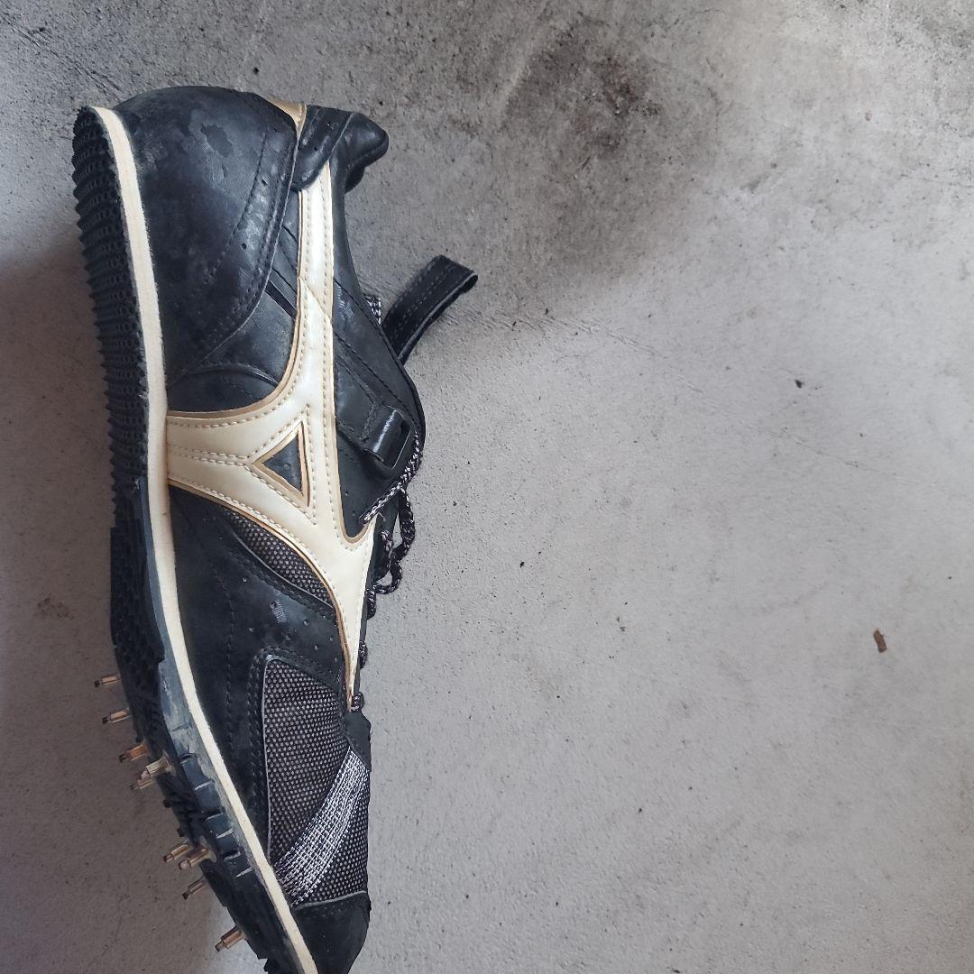 Mizuno スパイクシューズ 黒/白