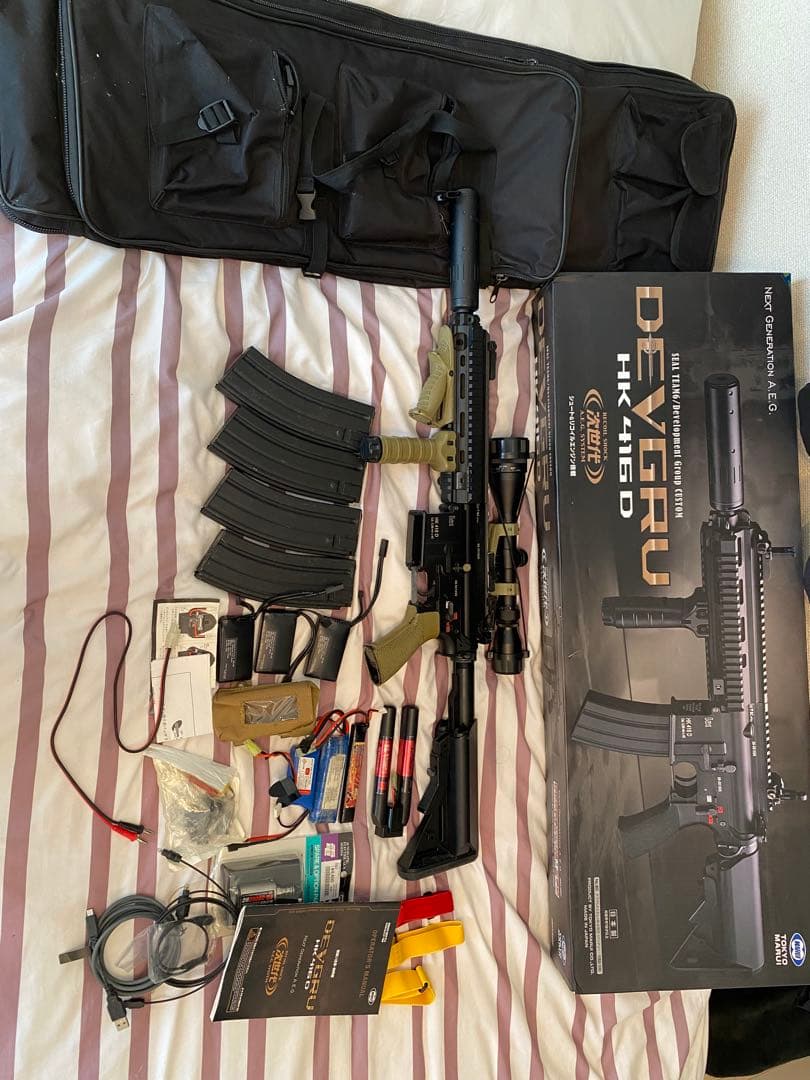 早く売りたいので16時迄激安　新品モーター東京マルイHK416 次世代　付属多数