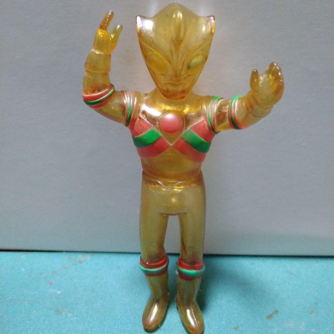 【当時物】【ブルマァク】　 トリプルファイター (クリアver) ソフビ