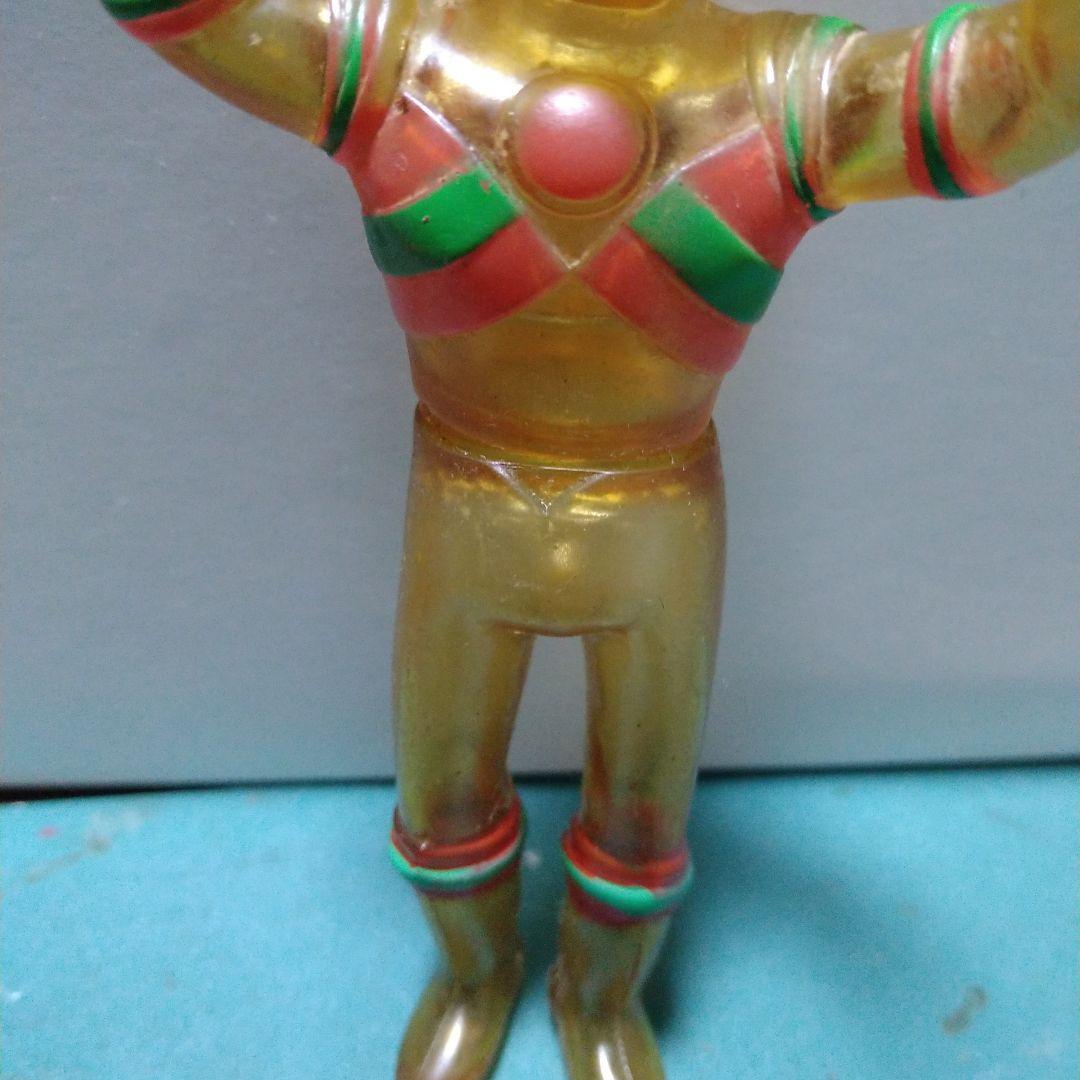 【当時物】【ブルマァク】　 トリプルファイター (クリアver) ソフビ