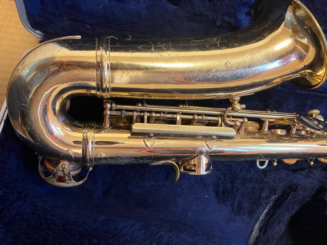 conn アルトサックス　整備前　現状品　マウスピース　リガチャー　キャップなど