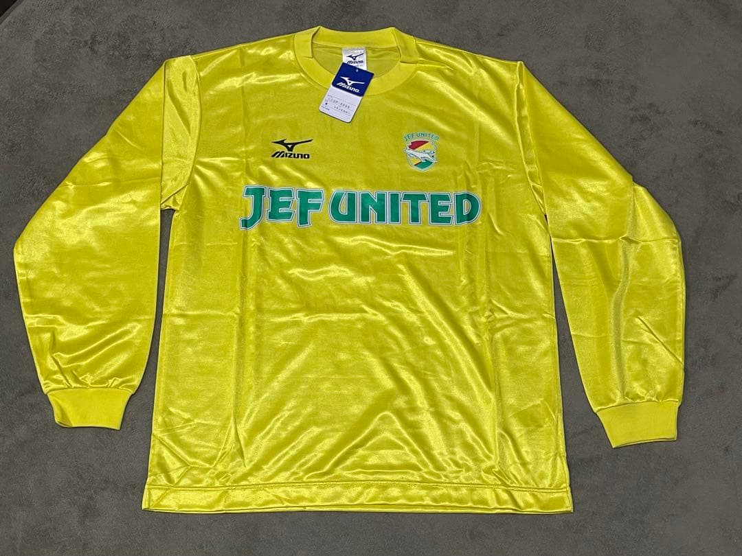 【ビンテージ】JEF UNITED イエロー Tシャツ Mサイズ【長袖】