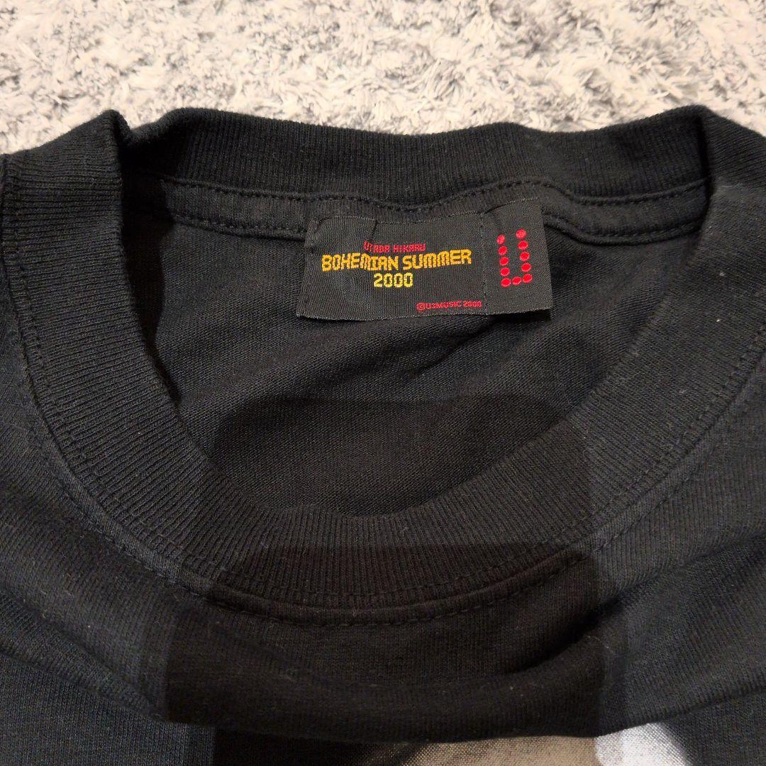 【チャ】宇多田ヒカル ボヘミアンサマー 2000 Tシャツ ブラック