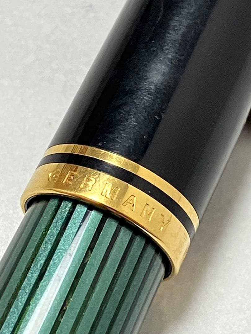 ジャンク★pelikan　ペリカン　万年筆　スーベレーン　緑　M600　14K