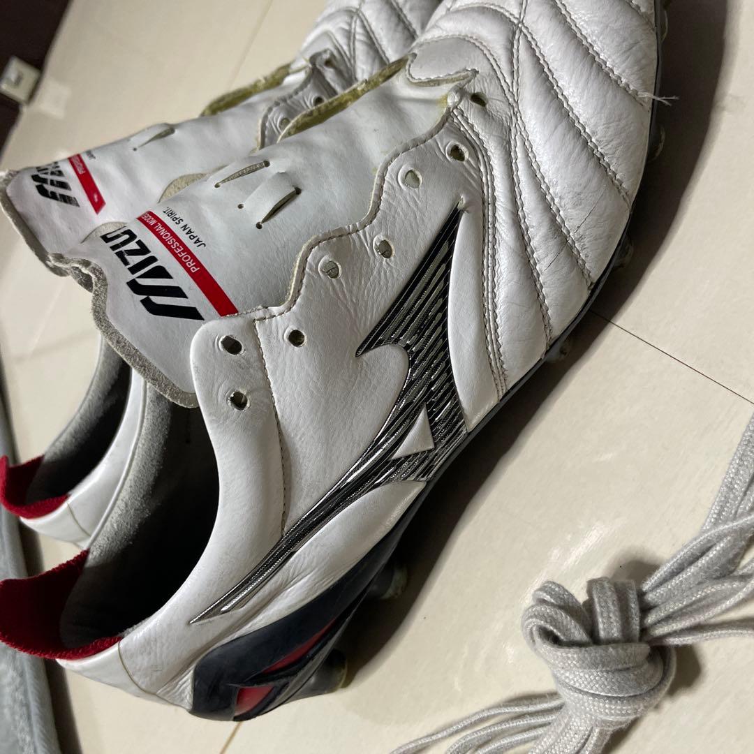 Mizuno Neo サッカーシューズ スパイク ホワイト/レッド