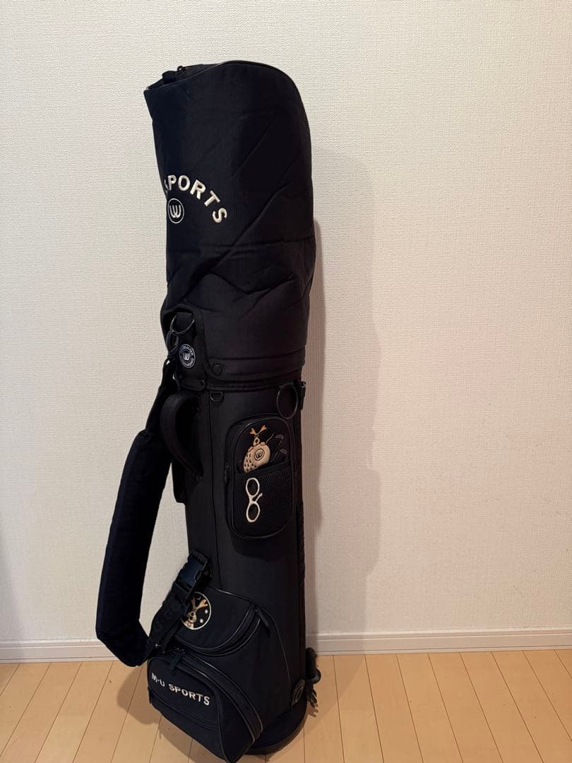 【PURU】M.U SPORTS レディースキャディバッグ（ブラック）