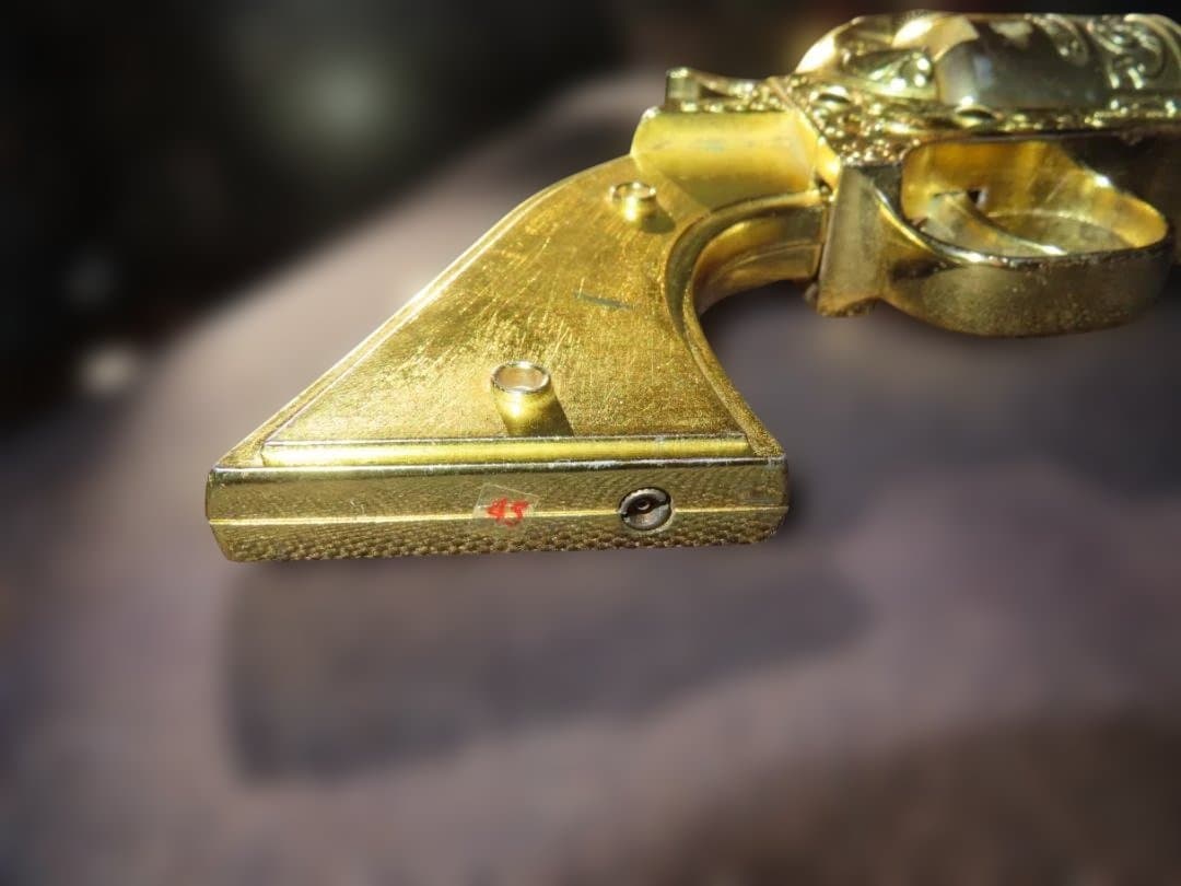 拳銃型ライター ゴールド レトロ銃型 インテリア　コルトM1851