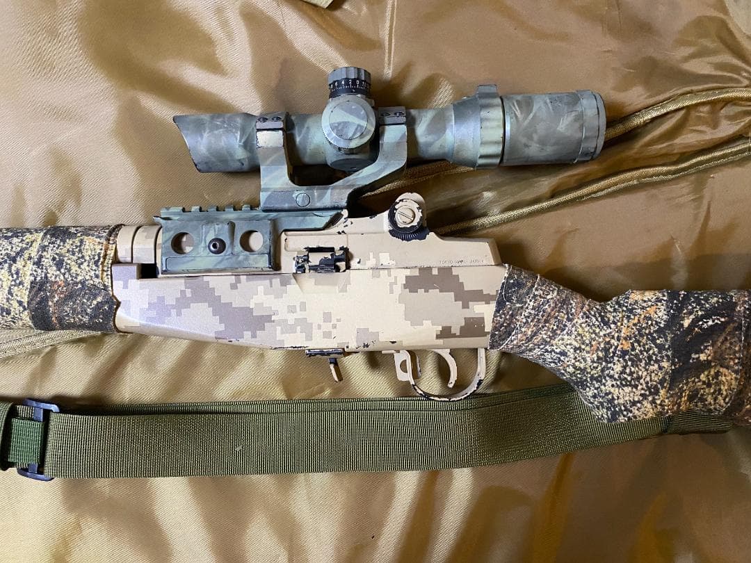 ジ*ン様 【マルイ】電動ガン_M14_ガチムチフルセット！_デザート迷彩