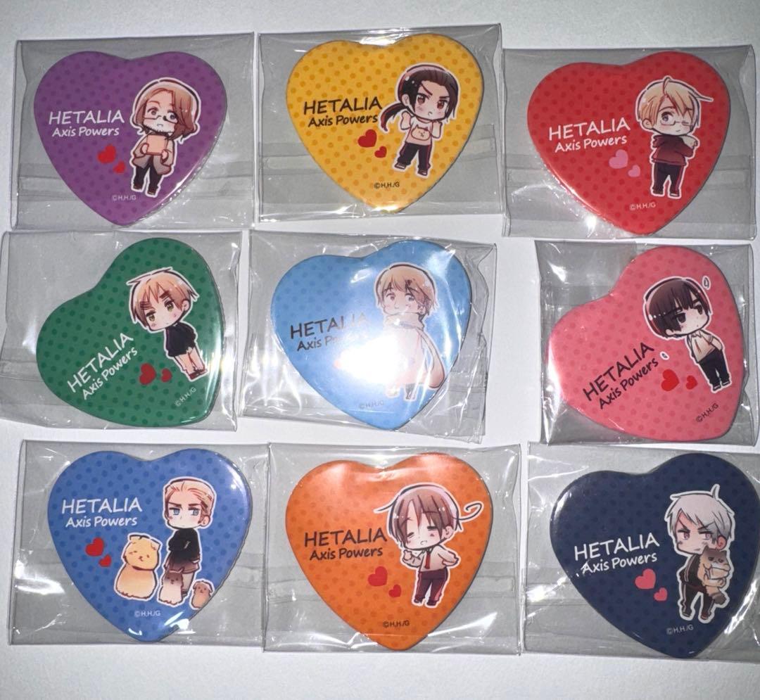ヘタリア ヒサゴ 缶バッジ 全種③