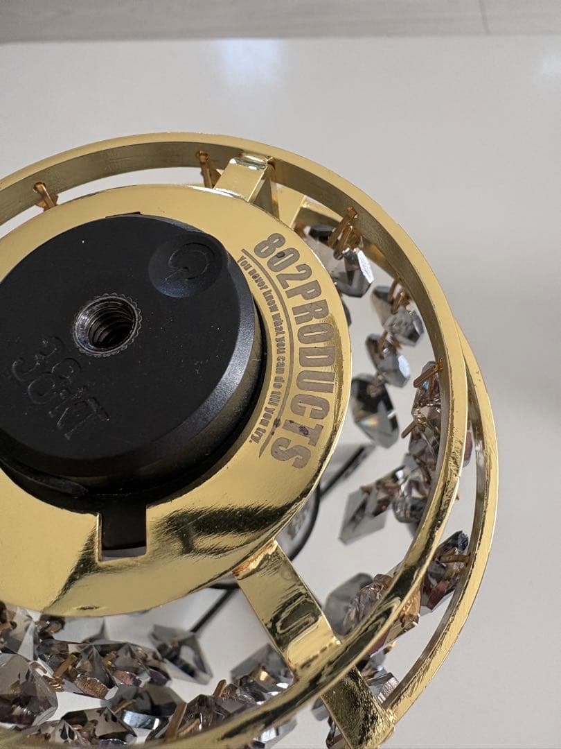 802PRODUCTS クリスタルシャンデリアシェード ブラックゴールド