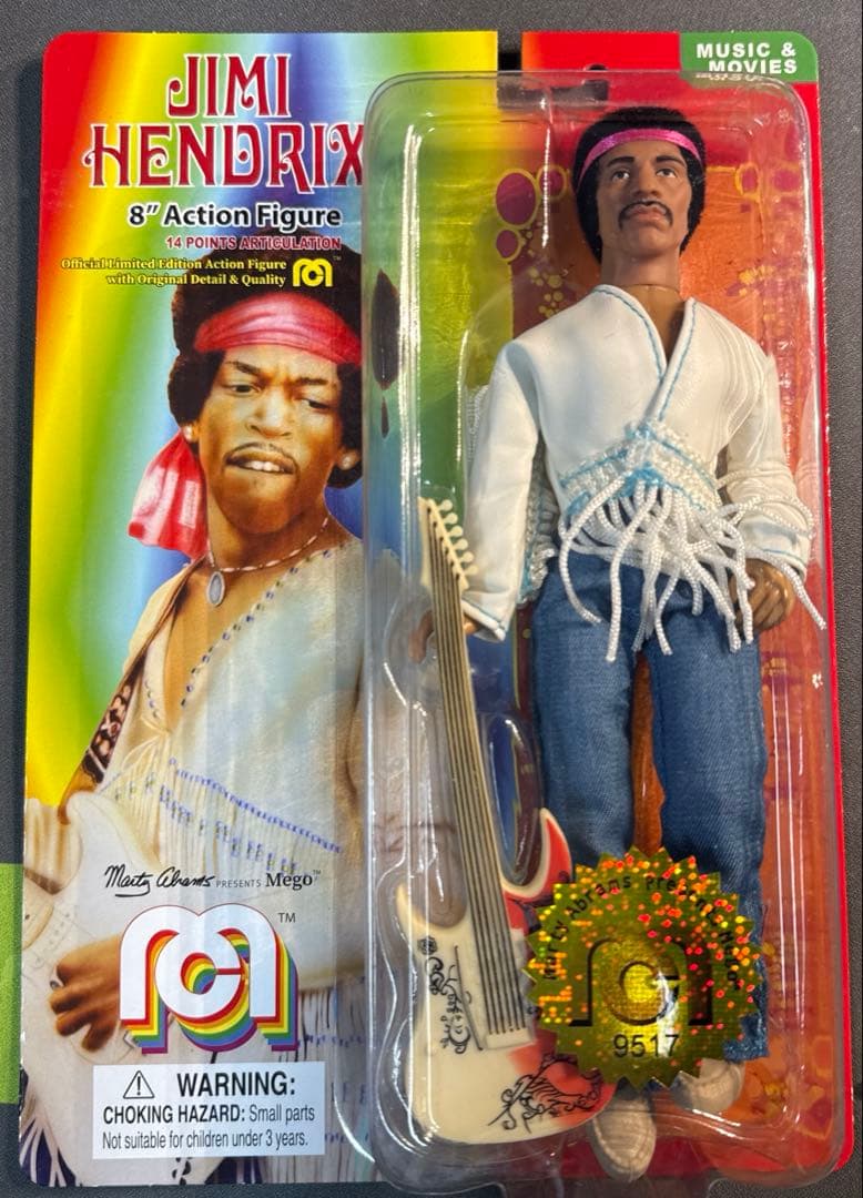 その他 Jimi Hendrix Mego 8-Inch Action Figure