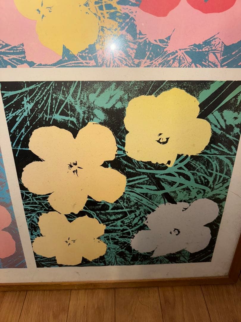 アンディウォーホル　フラワー　公式複製　特大