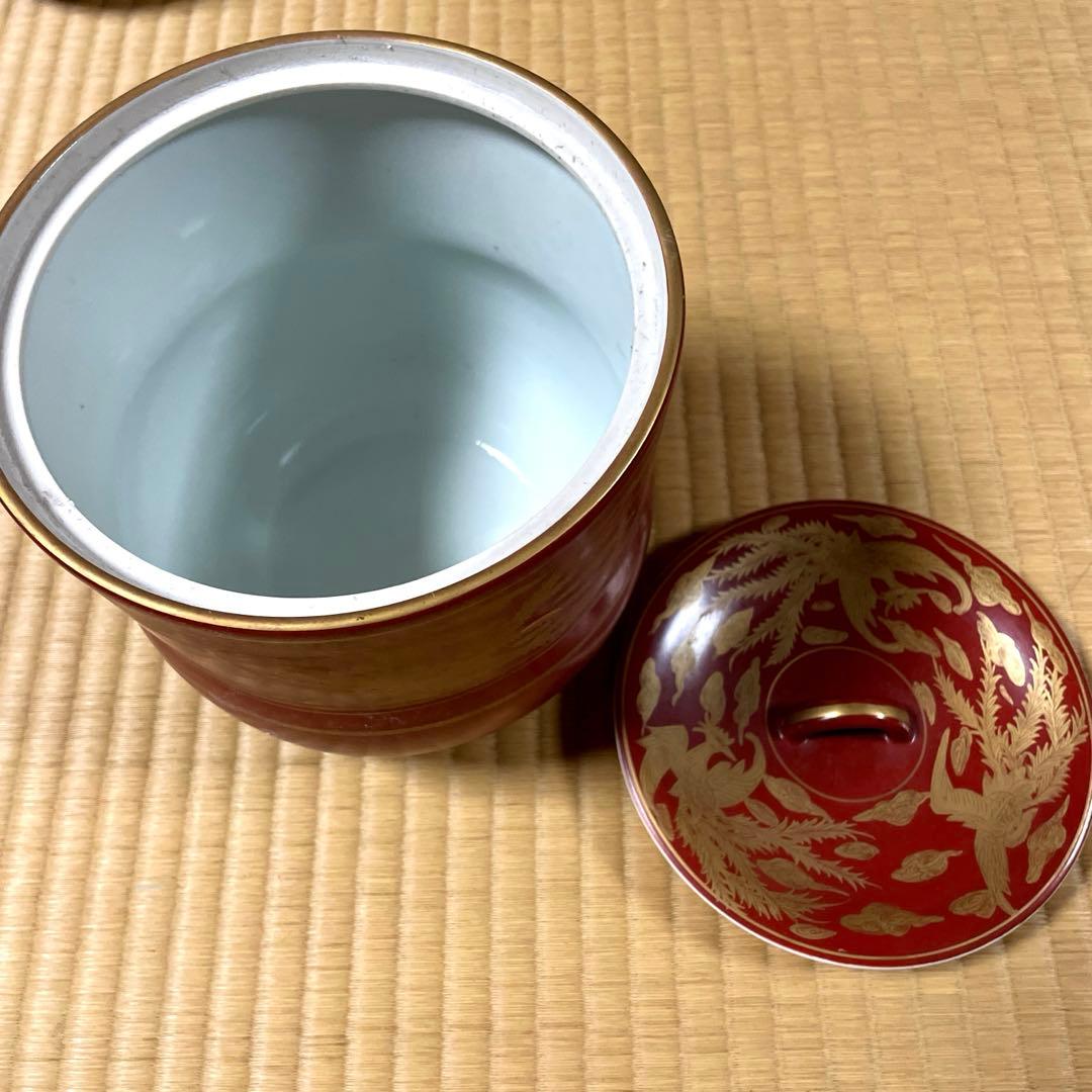 伝統工芸品　茶箱　玉堂窯　茶道具一式　（茶碗・水指・蓋置・花入・飾り火箸）
