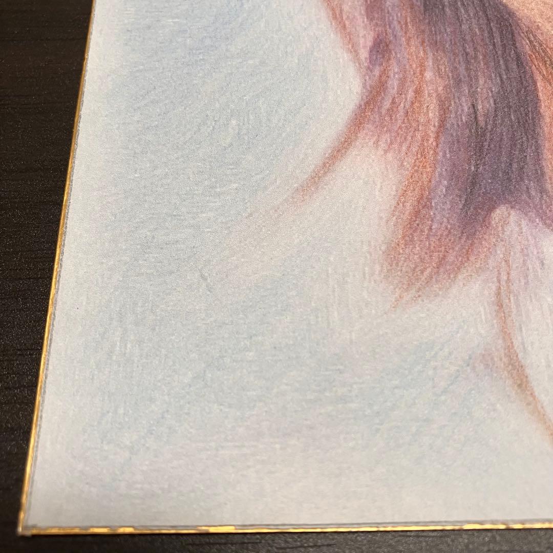 資生堂　マジョリカマジョルカ　額装品　額縁寸法32cm×29cm×1.5㎝色鉛筆