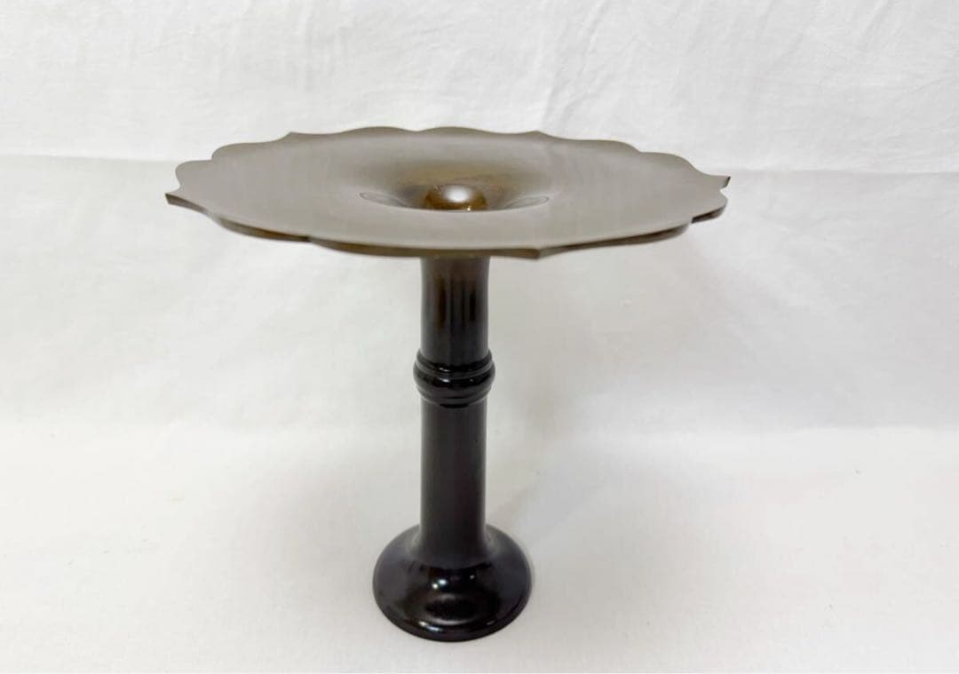 ほぼ未使用 華道具 銅 桔梗一文字花入 重さ約:0.8kg 銅印 生け花 紙箱