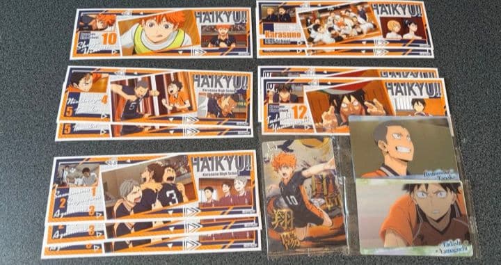 ハイキュー 烏野 日向 影山 月島 西谷 クリアファイル 缶バッジ ステッカー