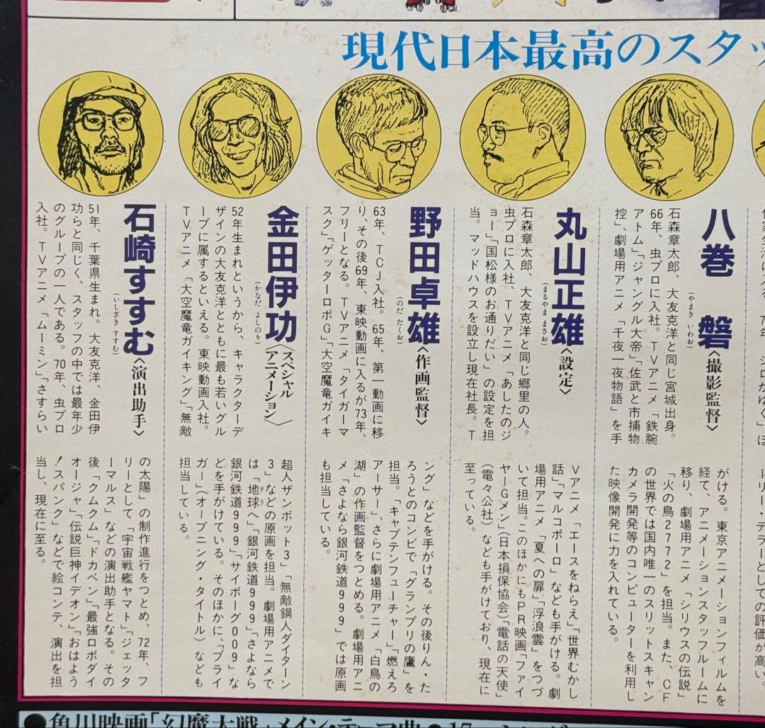 【非売品】　幻魔大戦　B2ポスター　アニメ映画　大友克洋　原田知世　プロモ　販促