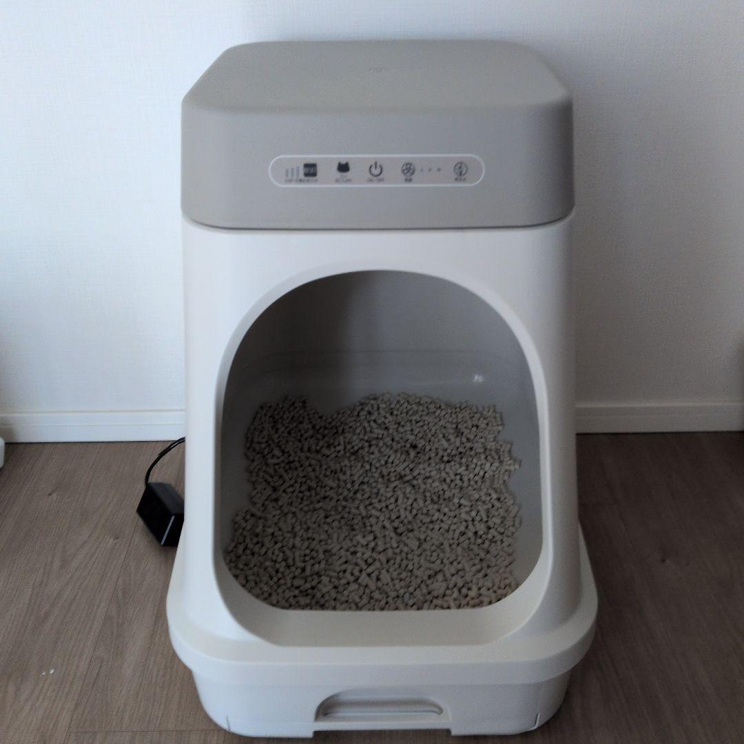 デオトイレ脱臭ファン+ 本体セット ホワイトグレー