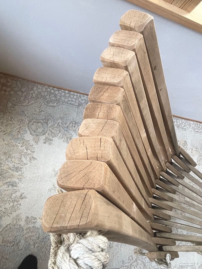 エコファーン　エコチェア　ととのい椅子　サウナチェア　ガーデンチェア　　木製