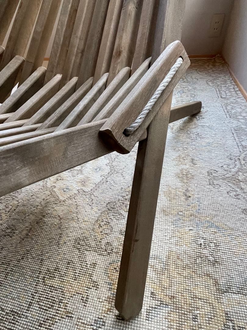 エコファーン　エコチェア　ととのい椅子　サウナチェア　ガーデンチェア　　木製