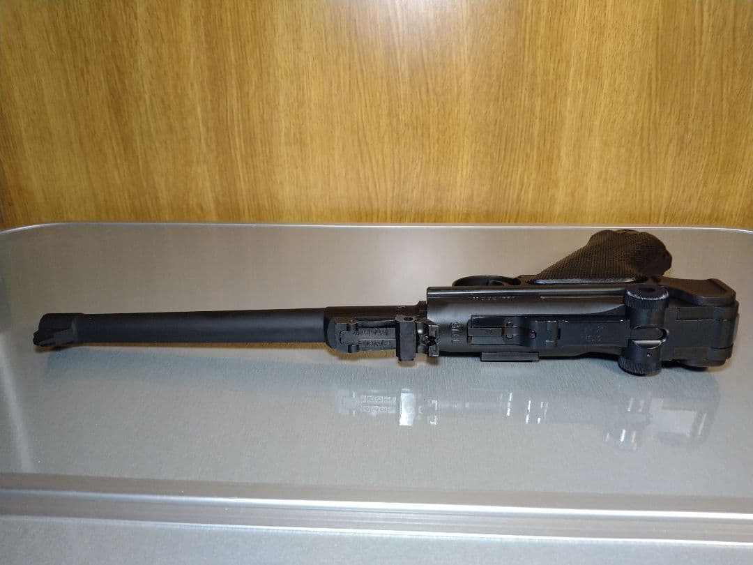 作動快調な美品！タナカ　ルガーＰ０８　８インチアーティラリー　ＨＷ樹脂！ガスブロ