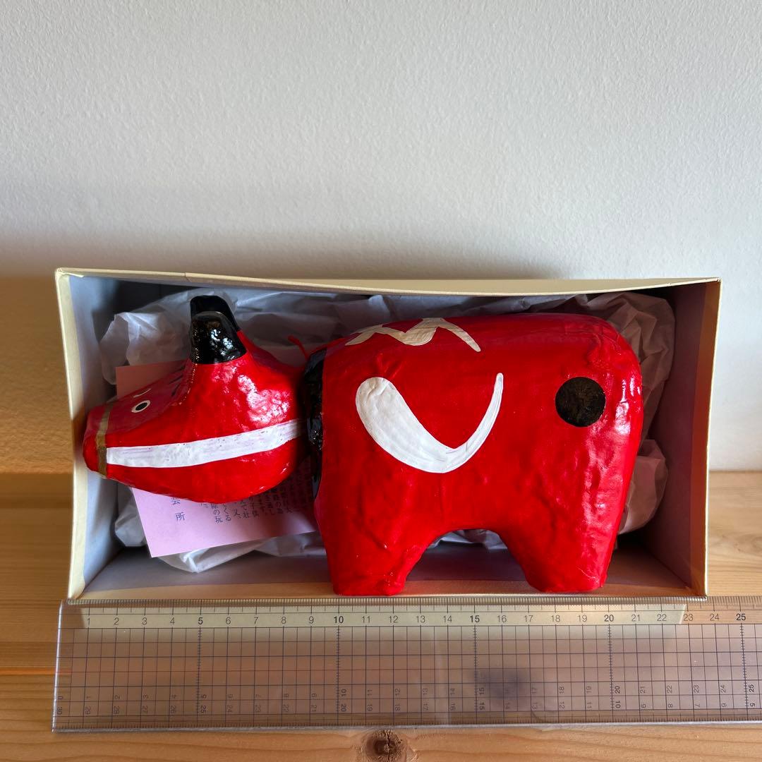 赤ベコ　郷土玩具　伝統工芸品