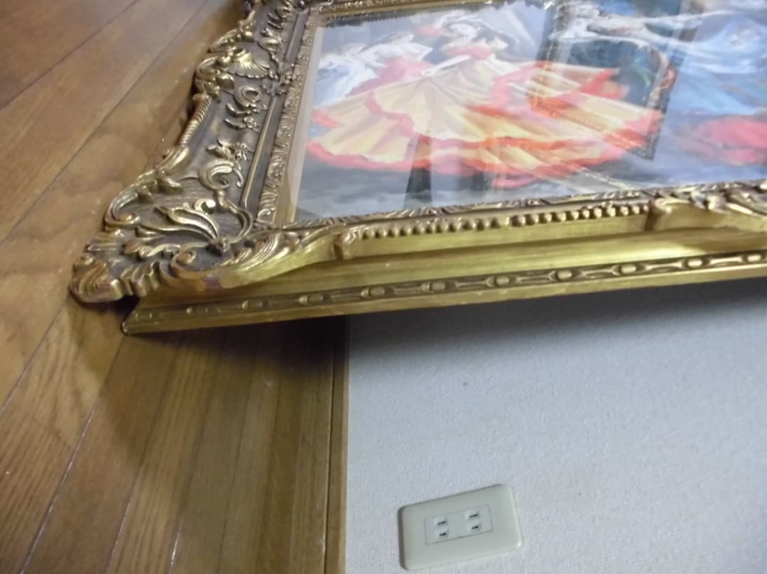 フラメンコ　豪華な大型額縁　F30号　サイズ　＜引き取り限定＞