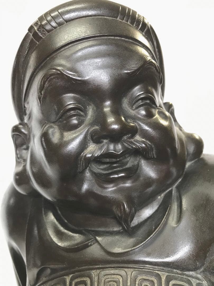 銅製：大黒天座像