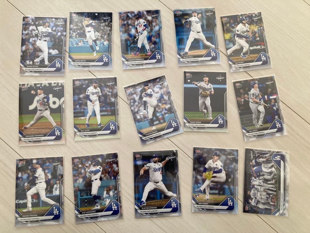 Topps LAドジャース2025ワールドシリーズチャンピオンチームセット