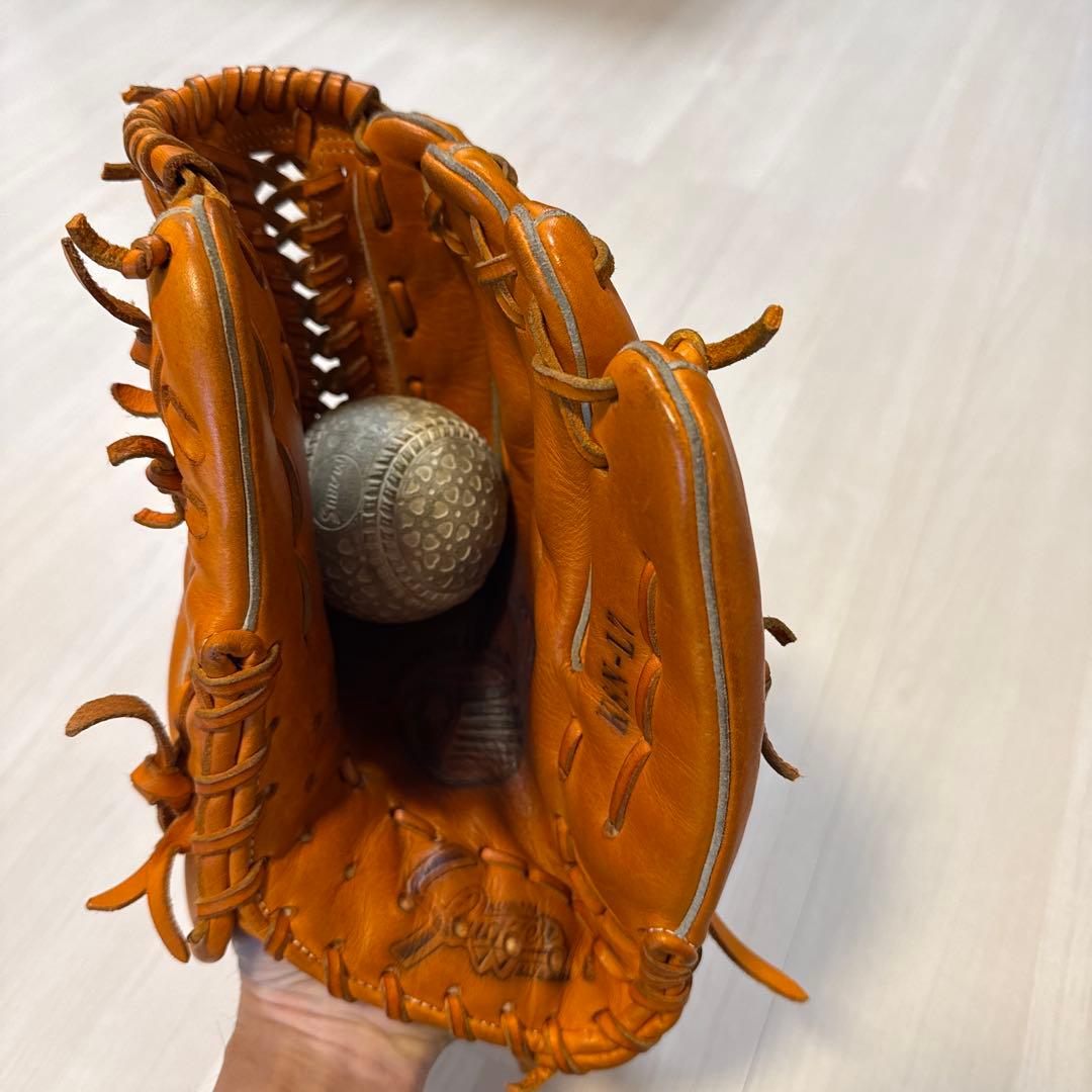 ア*ー様 Slugger Aggressive 軟式グローブ オレンジ