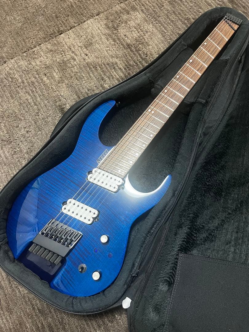 Kiesel CL7 Sapphire Blue フレイムメイプル 7弦 Mod